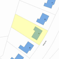 33 Wayne Rd, Newton, MA 02459 plot plan