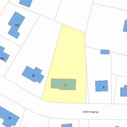 17 Pine St, Newton, MA 02465 plot plan