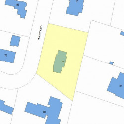 75 Pickwick Rd, Newton, MA 02465 plot plan