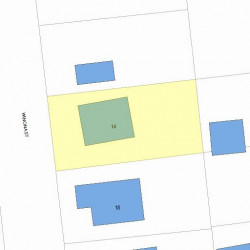 14 Winona St, Newton, MA 02466 plot plan