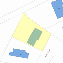 1 Kensington St, Newton, MA 02460 plot plan