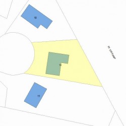 14 Blueberry Cir, Newton, MA 02462 plot plan