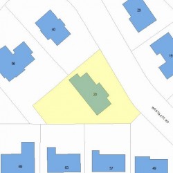 20 Westgate Rd, Newton, MA 02459 plot plan