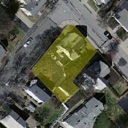 97 Hawthorn St, Newton, MA 02458 aerial view