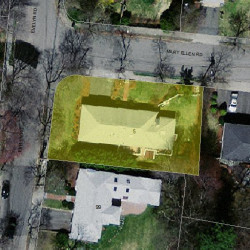 5 Mary Ellen Rd, Newton, MA 02468 aerial view