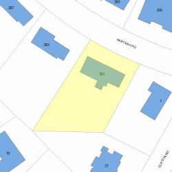 303 Hartman Rd, Newton, MA 02459 plot plan