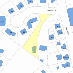 6 Carthay Cir, Newton, MA 02461 plot plan