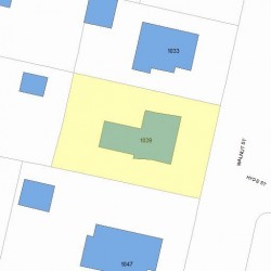 1039 Walnut St, Newton, MA 02461 plot plan