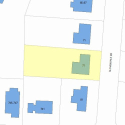 77 Cloverdale Rd, Newton, MA 02461 plot plan