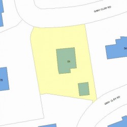 64 Gray Cliff Rd, Newton, MA 02459 plot plan