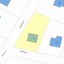 85 Lombard St, Newton, MA 02458 plot plan