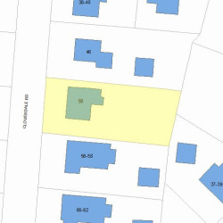 50 Cloverdale Rd, Newton, MA 02461 plot plan