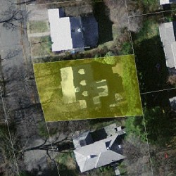 50 Philbrick Rd, Newton, MA 02459 aerial view