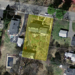 91 Cornell St, Newton, MA 02462 aerial view