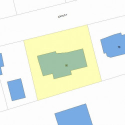 86 John St, Newton, MA 02459 plot plan