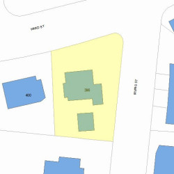396 Ward St, Newton, MA 02459 plot plan