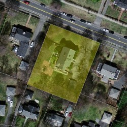 1734 Beacon St, Newton, MA 02468 aerial view