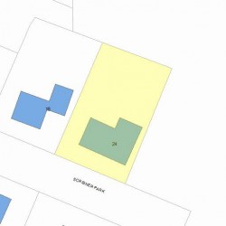 24 Scribner Park, Newton, MA 02466 plot plan