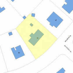 55 Myerson Ln, Newton, MA 02459 plot plan