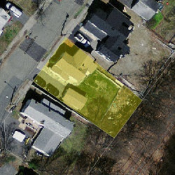 48 Chandler Pl, Newton, MA 02464 aerial view