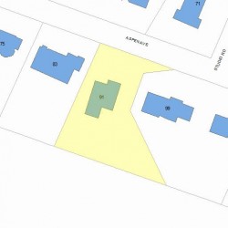 91 Aspen Ave, Newton, MA 02466 plot plan