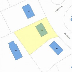 337 Upland Ave, Newton, MA 02461 plot plan