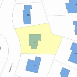 172 Kirkstall Rd, Newton, MA 02460 plot plan