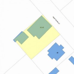 45 Hawthorn St, Newton, MA 02458 plot plan