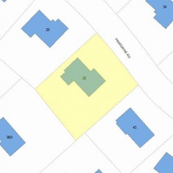 33 Peregrine Rd, Newton, MA 02459 plot plan