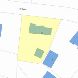 20 Devon Rd, Newton, MA 02459 plot plan