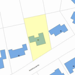 89 Roundwood Rd, Newton, MA 02464 plot plan