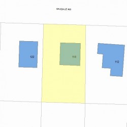 118 Oakdale Rd, Newton, MA 02461 plot plan