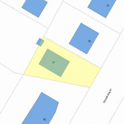 37 Dearborn St, Newton, MA 02465 plot plan