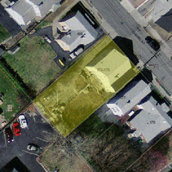 173 Chapel St, Newton, MA 02458 aerial view