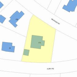 170 Nehoiden Rd, Newton, MA 02468 plot plan