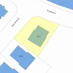 49 Florence St, Newton, MA 02459 plot plan