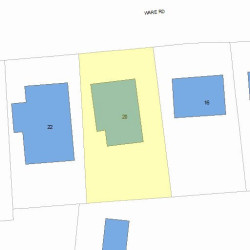 20 Ware Rd, Newton, MA 02466 plot plan