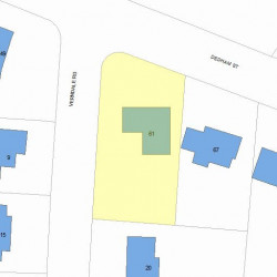 61 Dedham St, Newton, MA 02461 plot plan