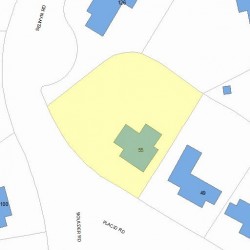 55 Placid Rd, Newton, MA 02459 plot plan