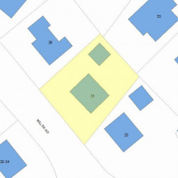 31 Miller Rd, Newton, MA 02459 plot plan