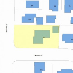 390 Waltham St, Newton, MA 02465 plot plan