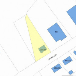 205 Lexington St, Newton, MA 02466 plot plan