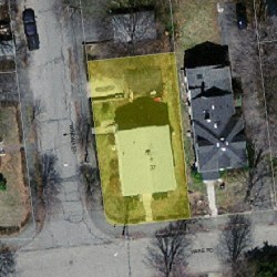37 Ware Rd, Newton, MA 02466 aerial view