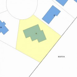 16 Caulfield Cir, Newton, MA 02459 plot plan