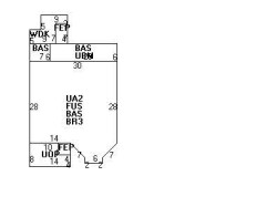 54 Oak Ave, Newton, MA 02465 floor plan