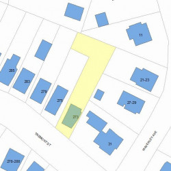 273 Tremont St, Newton, MA 02458 plot plan