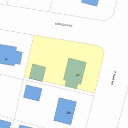 287 Waltham St, Newton, MA 02465 plot plan