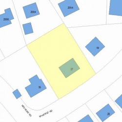 27 Samoset Rd, Newton, MA 02468 plot plan