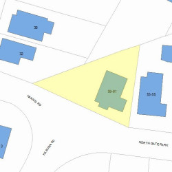 59 Gate Park, Newton, MA 02465 plot plan