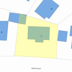 33 Nonantum St, Newton, MA 02458 plot plan